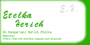 etelka herich business card